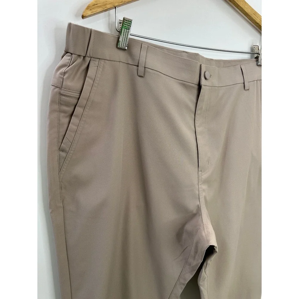 Jack Archer Jetsetter Tech Pants 38 x 32 Oak Khaki Straight Fit Performance Golf - Picture 5 of 11
